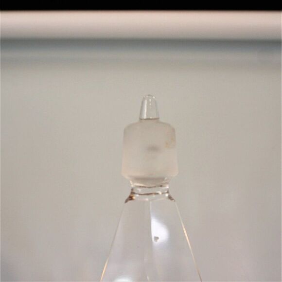 Vintage Large Clear Glass Faceted Bottle Decanter Stopper - Picture 4 of 6